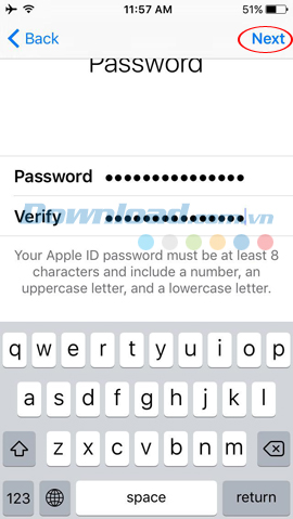 Đặt mật khẩu cho iCloud
