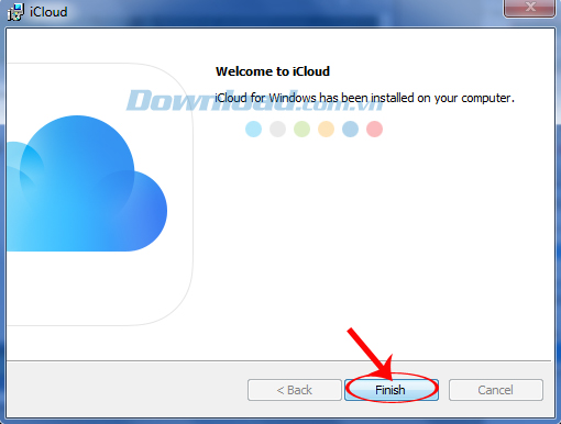 nhấp vào finish nhấp vào finish