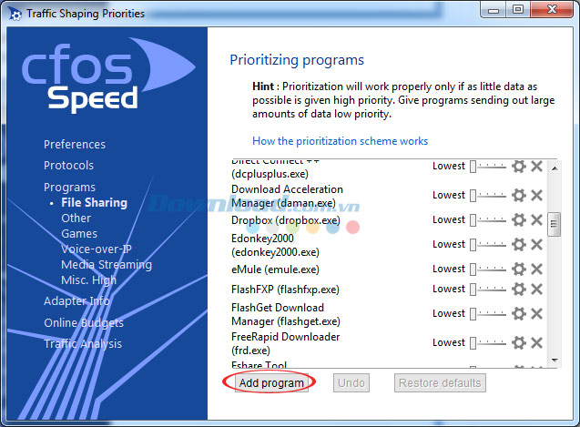 Thêm chương trình, game Thêm chương trình, game
