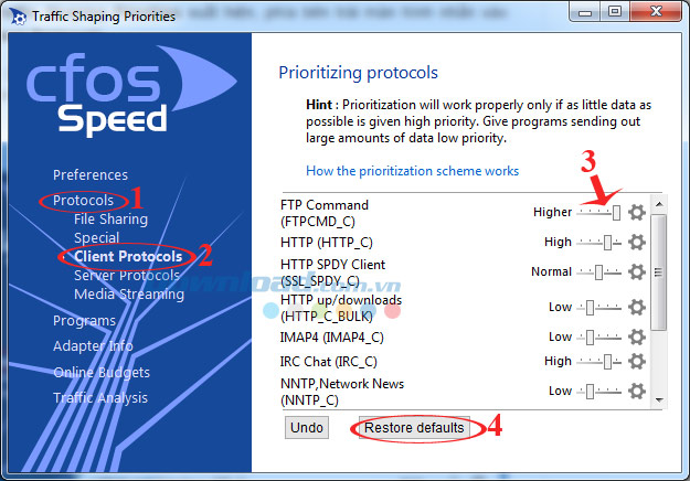 Thiết lập Protocols Client Thiết lập Protocols Client