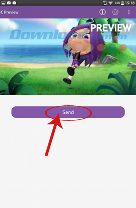 Send animated message