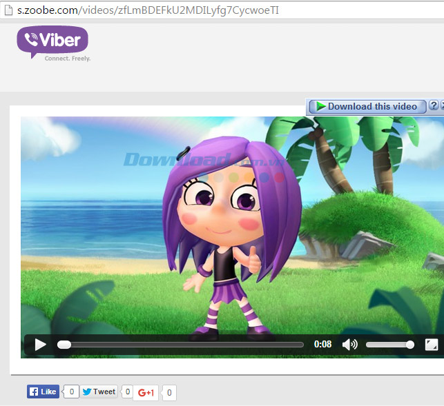 Xem tin nhắn animated message trên máy tinh