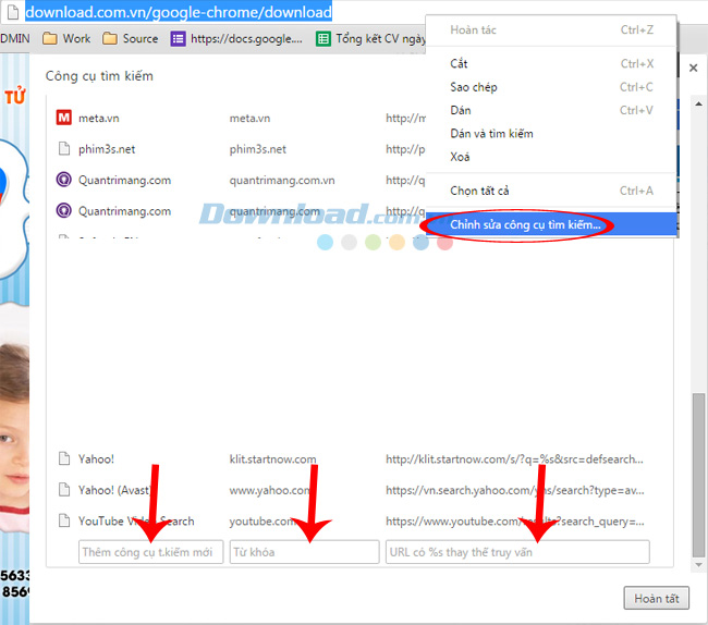 Cài đặt để cài đặt tìm kiếm trong gmail và drive Cài đặt để cài đặt tìm kiếm trong gmail và drive