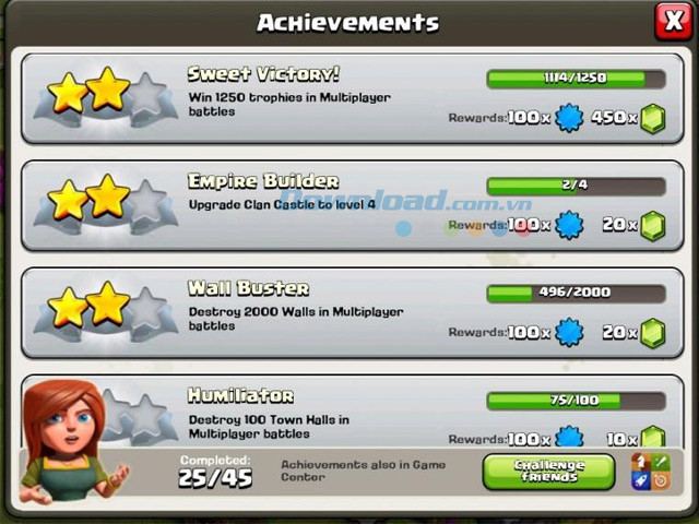 Thực hiện nhiệm vụ Sweet Victory trong Clash of Clans