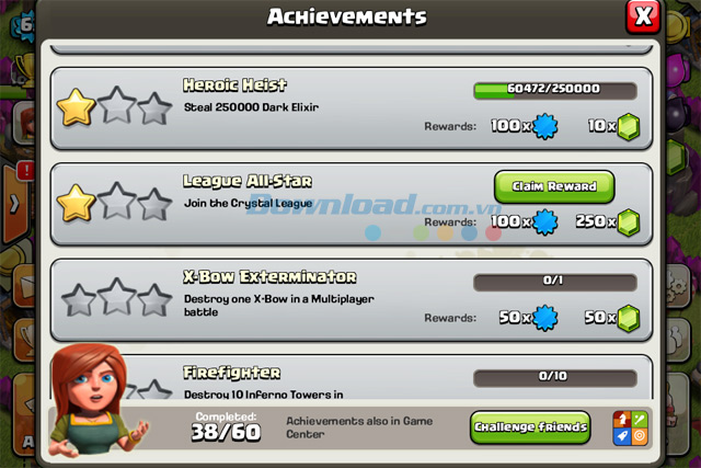 Thực hiện nhiệm vụ X-Bow Exterminator trong Clash of Clans