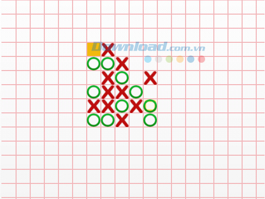 Nối quân lại với nhau trong Cờ Caro