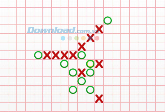 Tấn công chéo trong Cờ Caro