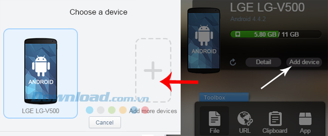 Tìm các thiết bị được kết nối