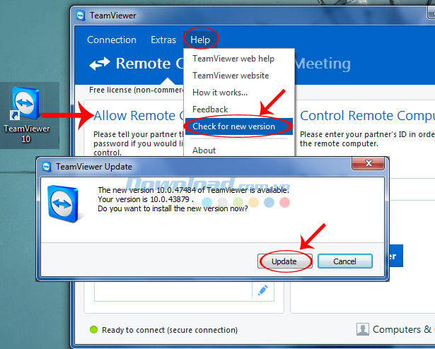 Kiểm tra phiên bản Teamviewer đang dùng trên máy tính Kiểm tra phiên bản Teamviewer đang dùng trên máy tính