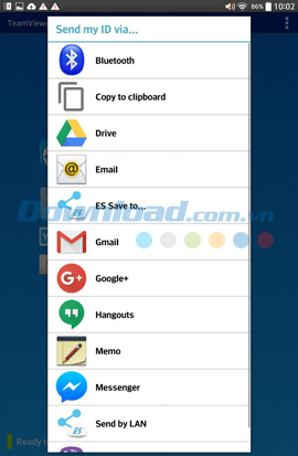Chọn cách để gửi mã Chọn cách để gửi mã