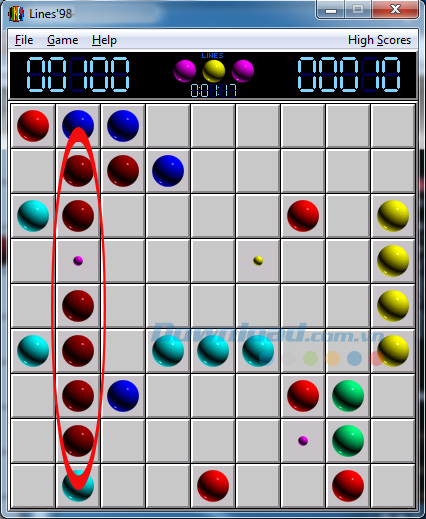 Mẹo chơi Lines 98 đạt điểm cao