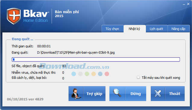 Quá trình quét virus