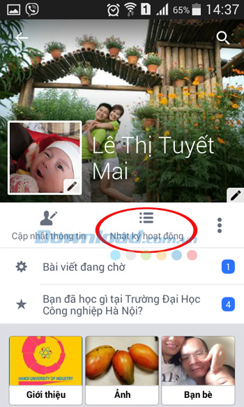 Xem nhật ký hoạt động trên Facebook