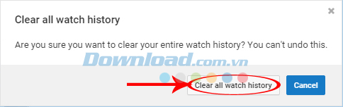 xóa toàn bộ lịch sử