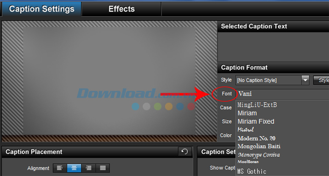 Thay đổi font chữ trong Producer Thay đổi font chữ trong Producer