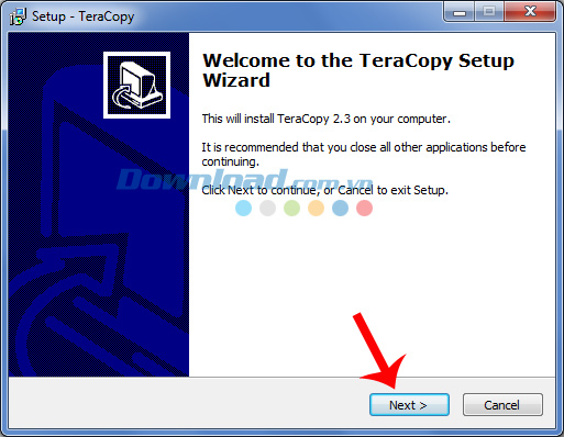 Chọn vào next Chọn vào next