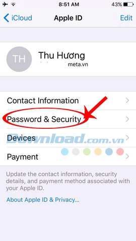mật khẩu và bảo mật