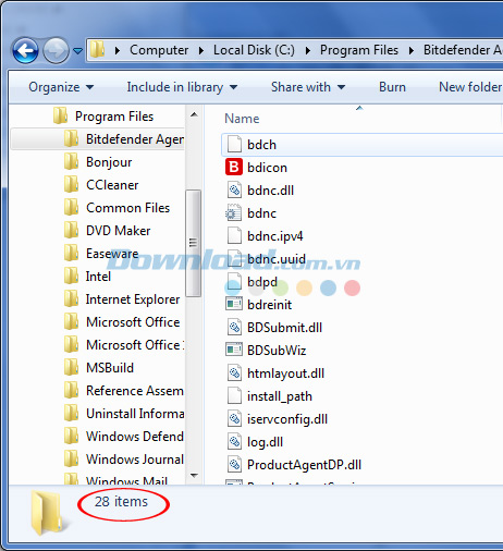 Sau khi xóa BitDefender bằng cách thông thường