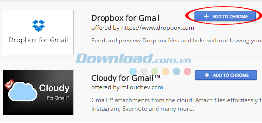 Add thêm Dropbox for Gmail Add thêm Dropbox for Gmail