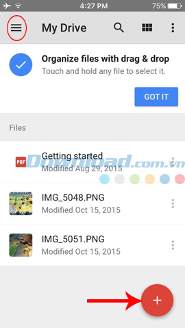 biểu tượng ba dấu gạch ngang