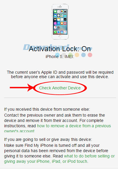 Check another device Check another device