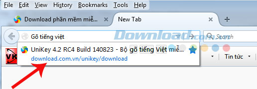 Gợi ý từ khoá vừa tạo khi duyệt web