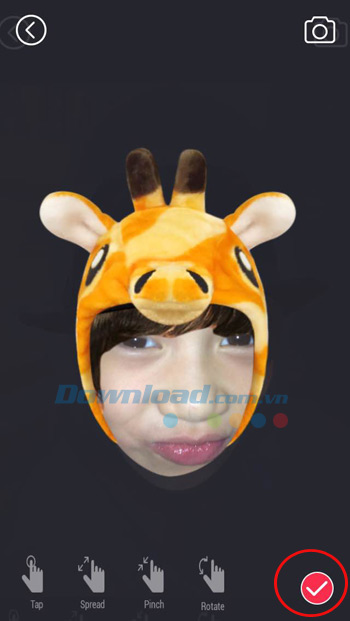 Chỉnh sửa ảnh sau khi chụp