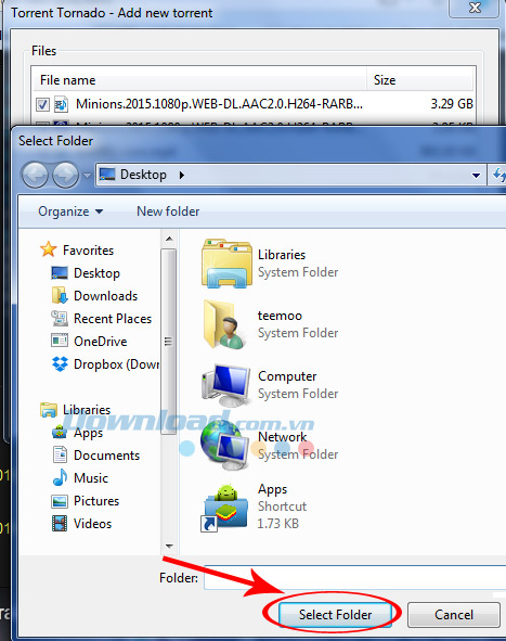 Chọn vị trí lưu Chọn vị trí lưu