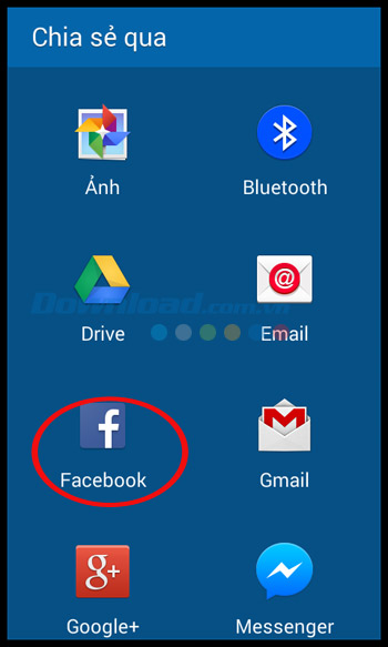 Chọn hình thức chia sẻ video Doupai