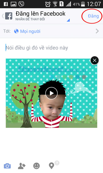 Đăng video lên Facebook