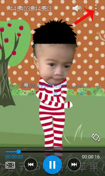 Tuỳ chọn chia sẻ video Doupai