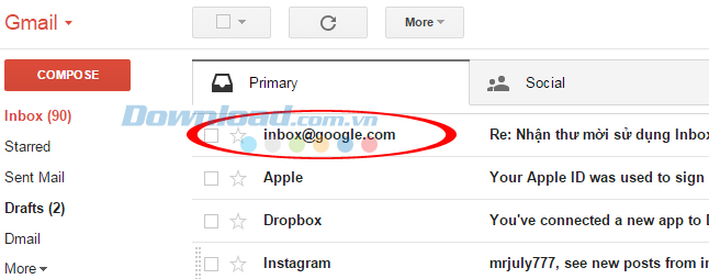 Thư mời được gửi về
