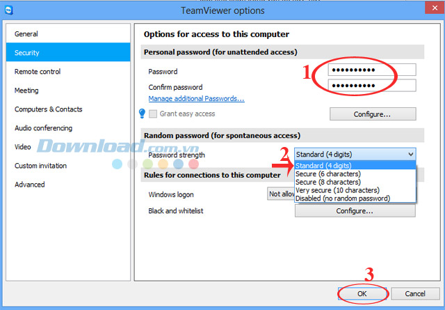Xóa bỏ mật khẩu