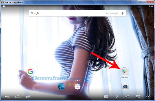 Giao diện chính BlueStacks
