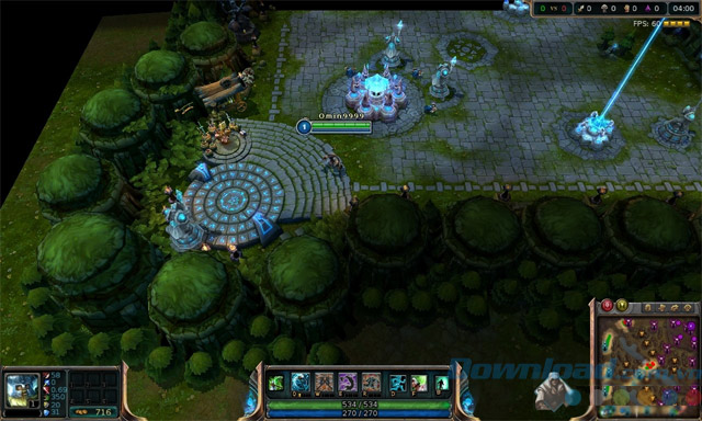 Giao diện chơi game liên minh huyền thoại