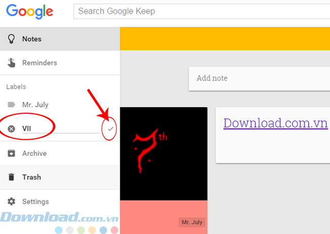 nhấp vào biểu tượng chữ V nhấp vào biểu tượng chữ V
