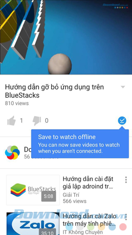 Biểu tượng save to watch offline