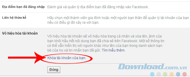 Khóa tài khoản