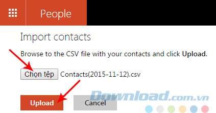 Chọn tệp Chọn tệp