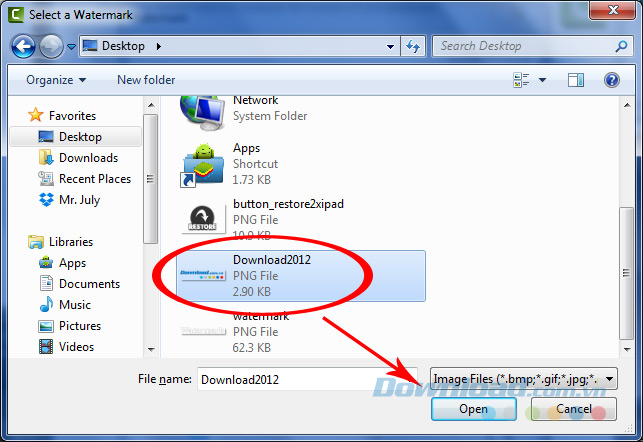 Chọn File Chọn File