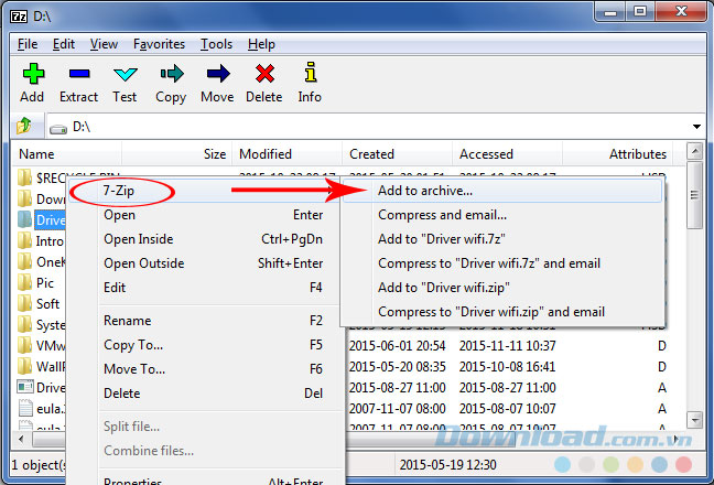 Chọn file cần nén Chọn file cần nén
