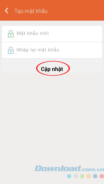 Tạo mật khẩu đăng nhập Online Friday