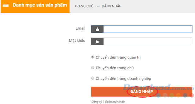 Đăng nhập vào Online Friday