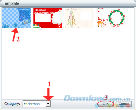 Chọn mẫu thiệp Noel Chọn mẫu thiệp Noel