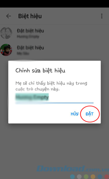 Chỉnh sửa biệt hiệu