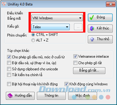 Thiết lập lại