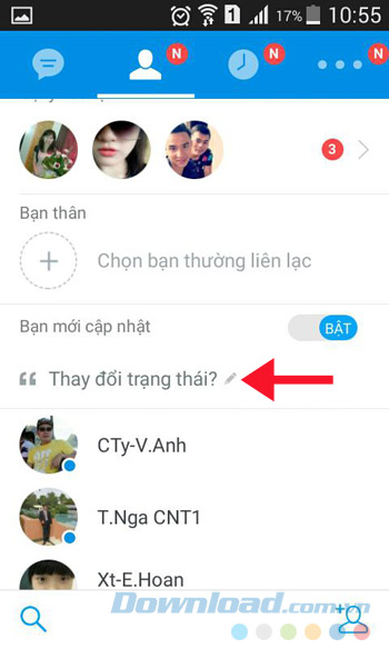 Thay đổi trạng thái