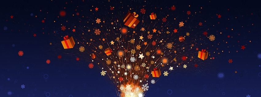 Ảnh bìa Facebook hòa chung không khí Noel