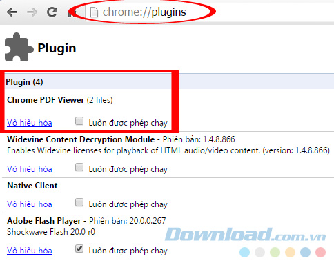 lệnh trên chrome