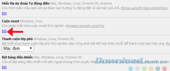 Cuộn trang trên Chrome Cuộn trang trên Chrome